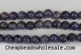CLJ213 15.5 inches 6mm round dyed sesame jasper beads wholesale
