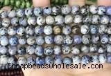 CLJ511 15.5 inches 4mm,6mm,8mm,10mm & 12mm round sesame jasper beads