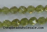 CLQ303 15.5 inches 10mm faceted nuggets lemon quartz beads