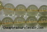 CLQ55 15.5 inches 16mm round natural lemon quartz beads wholesale