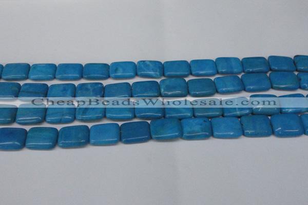 CLR441 15.5 inches 10*14mm rectangle dyed larimar gemstone beads