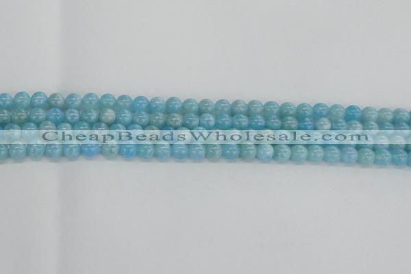 CLR70 15.5 inches 6mm round imitation larimar beads wholesale
