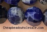 CME246 15.5 inches 10*11mm - 10*12mm pumpkin sodalite beads