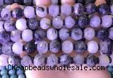 CME330 15.5 inches 9*11mm - 10*12mm pumpkin black rutilated quartz beads
