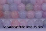 CMG141 15.5 inches 6mm round natural morganite gemstone beads