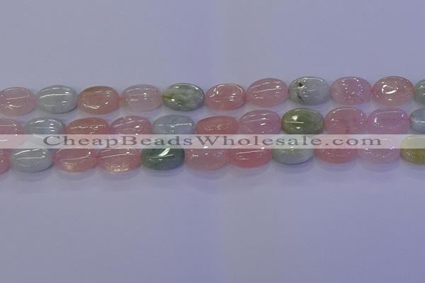 CMG238 15.5 inches 10*14mm oval morganite beads wholesale