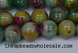 CMJ417 15.5 inches 10mm round rainbow jade beads wholesale