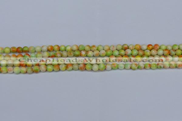 CMJ450 15.5 inches 6mm round rainbow jade beads wholesale