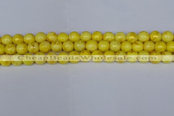 CMJ907 15.5 inches 8mm round Mashan jade beads wholesale