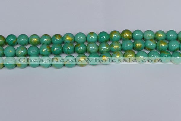 CMJ973 15.5 inches 10mm round Mashan jade beads wholesale