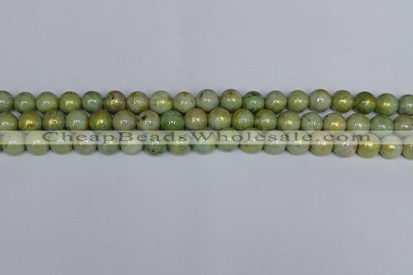 CMJ981 15.5 inches 6mm round Mashan jade beads wholesale