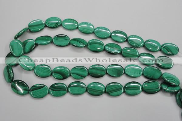CMN435 15.5 inches 15*20mm oval natural malachite beads wholesale