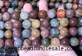 CMQ445 15.5 inches 14mm round mixed rutilated quartz beads