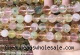 CMQ536 15.5 inches 12mm faceted round colorfull quartz beads