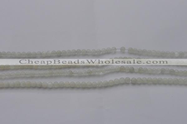 CMS1050 15.5 inches 4mm round grey moonstone beads wholesale