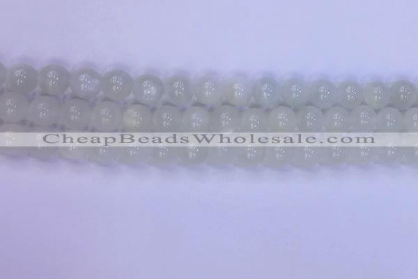 CMS1487 15.5 inches 8mm round white moonstone beads wholesale