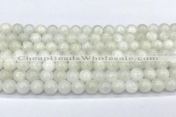 CMS2095 15 inches 6mm round white moonstone beads