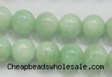 CMS405 15.5 inches 12mm round green moonstone beads wholesale