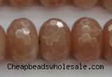 CMS954 15.5 inches 10*14mm faceted rondelle A grade moonstone beads