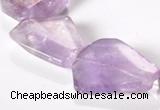 CNA16 15*27mm freeform A- grade natural amethyst beads Wholesale