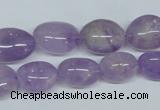 CNA465 15.5 inches 10*14mm nugget natural lavender amethyst beads