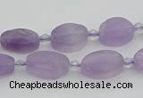 CNA721 15.5 inches 8*12mm oval amethyst gemstone beads wholesale