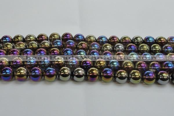 CNC255 15.5 inches 14mm round AB-color white crystal beads