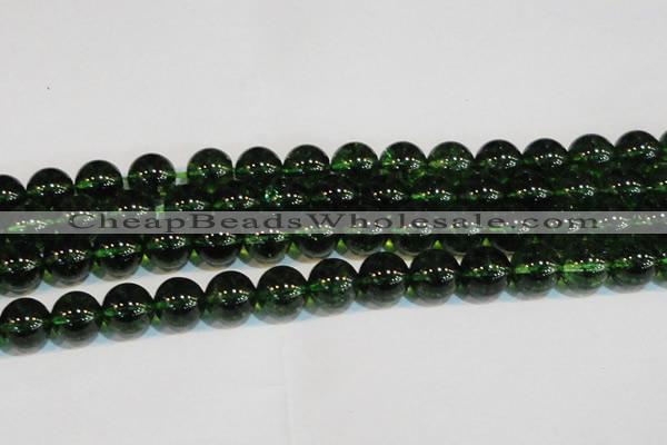 CNC445 15.5 inches 14mm round dyed natural white crystal beads