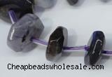 CNG1377 15.5 inches 8*14mm - 10*30mm faceted nuggets agate beads