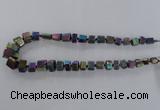 CNG1583 15.5 inches 8*12mm - 12*20mm nuggets plated quartz beads