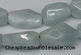 CNG1720 15.5 inches 15*20mm - 20*30mm nuggets aquamarine beads