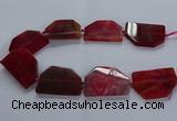 CNG2748 15.5 inches 30*45mm - 35*50mm freeform agate beads