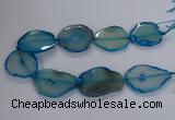 CNG2792 15.5 inches 30*40mm - 40*55mm freeform agate beads