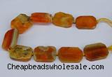 CNG3080 15.5 inches 30*40mm - 35*45mm freeform agate beads