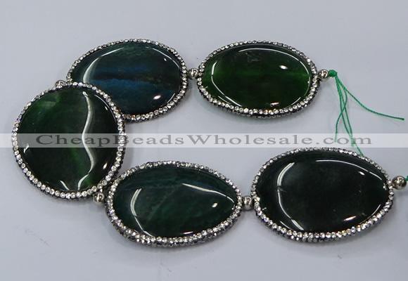 CNG3127 8 inches 45*55mm - 50*60mm freeform agate gemstone beads