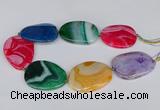 CNG3355 15.5 inches 40*50mm - 45*60mm freeform agate beads