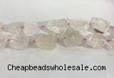 CNG3559 15.5 inches 18*20mm - 25*30mm nuggets rough rose quartz beads