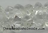 CNG5023 15.5 inches 10*14mm - 13*18mm faceted nuggets white crystal beads
