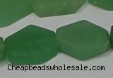 CNG5124 14*20mm - 18*25mm freeform matte green aventurine beads