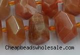 CNG5302 15.5 inches 12*16mm - 15*20mm faceted nuggets moonstone beads