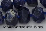 CNG5763 15.5 inches 12*16mm - 15*20mm faceted nuggets sodalite beads