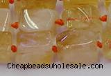 CNG6804 15.5 inches 8*12mm - 10*16mm nuggets citrine beads