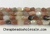 CNG6967 12*14mm - 13*18mm faceted nuggets mixed moonstone beads