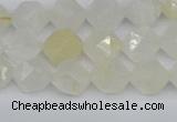 CNG7286 15.5 inches 8mm faceted nuggets white moonstone beads