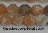 CNG7292 15.5 inches 10mm faceted nuggets moonstone beads