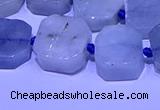 CNG7603 15.5 inches 12*14mm - 15*16mm freeform aquamarine beads