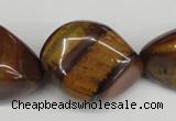 CNG80 15.5 inches 10*15mm - 25*35mm nuggets yellow tiger eye beads