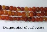 CNG8347 15.5 inches 10*12mm nuggets striped agate beads wholesale