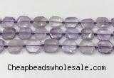 CNG8800 15.5 inches 16mm - 20mm faceted freeform amethyst beads