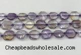 CNG8801 15.5 inches 16mm - 20mm faceted freeform ametrine beads